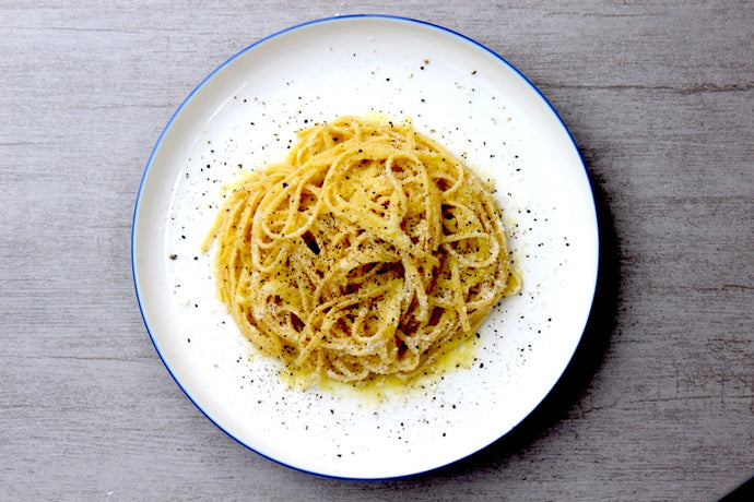Spaghetonni Aglio, Olio, Cacio & Pepe (Cuvée Olive Verte)